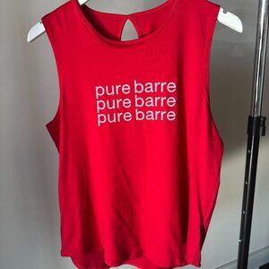 NWT Pure Barre Laura Tank, Red Muscle Tank